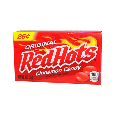 Red Hots Cinnamon Flavored Candy, caramelle forti alla cannella da 26g (4510296408161)