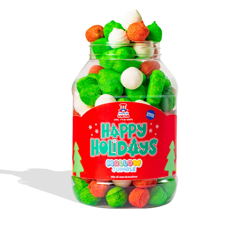 3x Mallow Jumble “Happy Holidays”, 3 tarros de malvaviscos para componer con tus sabores favoritos