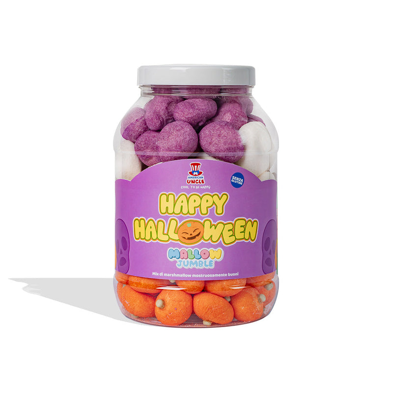 Mallow Jumble "Happy Halloween", tarro de malvaviscos para mezclar y combinar con tus sabores favoritos