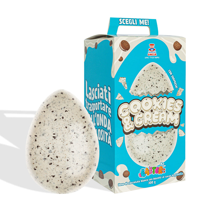 American Uncle Egg Choco & Peanuts + Cookies & Cream + Salted Caramel, tre uova di Pasqua in diversi gusti