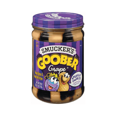 Smucker's Goober Grape, crema spalmabile al burro d'arachidi e marmellata d'uva da 510g (2029339672673)