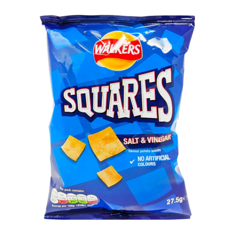 Squares Salt & Vinegar, snack al sale e all&