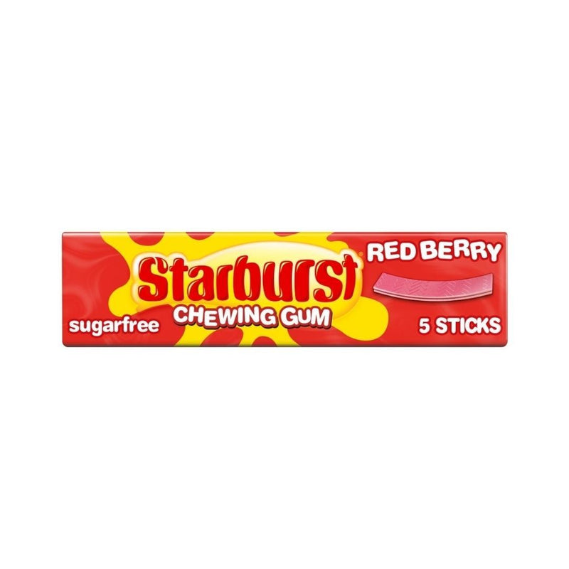 Starburst Chewing Gum Red Berry, gomme alla bacca rossa da 13g