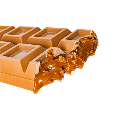 XL Creamy Toffee filled Choco Love Bar, cioccolato al caramello ripieno di crema toffee da 500g