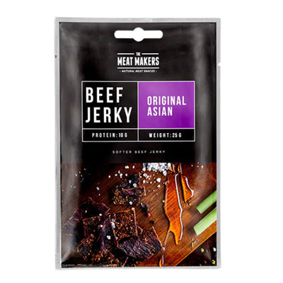 Confezione di carne secca The Meat Makers Beef Jerky Original Asian da 25g