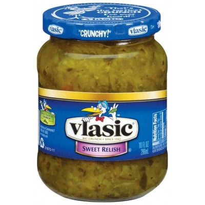 Vlasic Sweet Relish, condimento dolce al cetriolo da 296 ml (1954230599777)