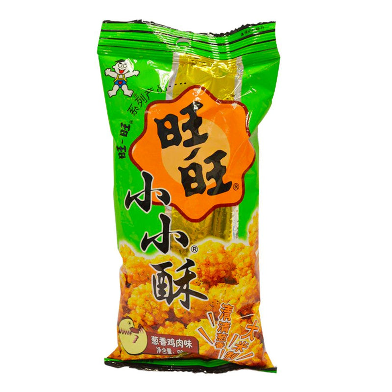 Confezione da 60g di crocchette di riso al pollo Prodotti Want Want Fried Rice Crackers Chicken Flavor