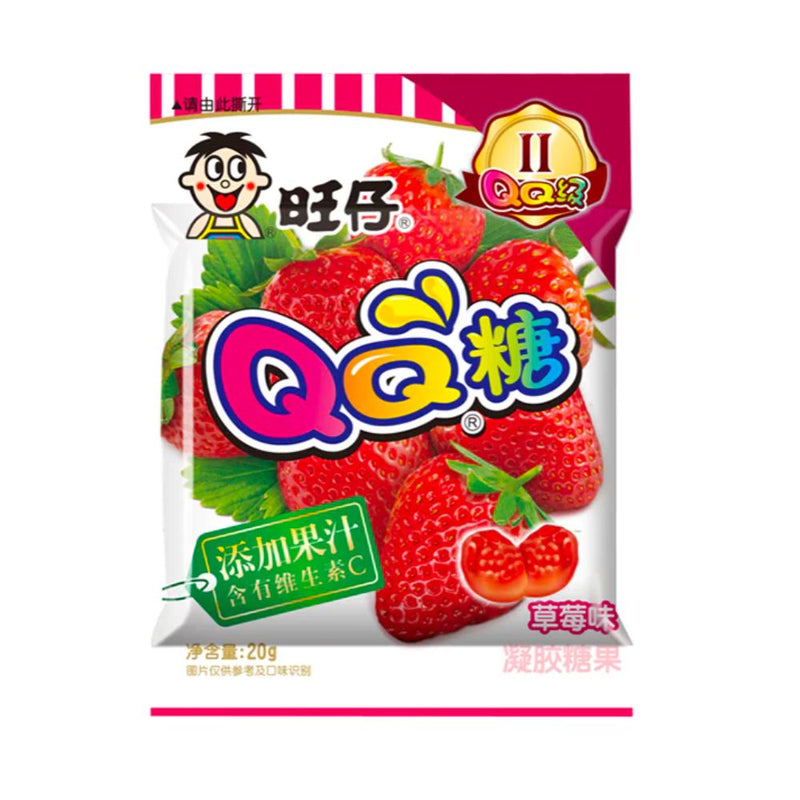 Confezione da 20g di gelatine alla fragola Want Want Strawberry