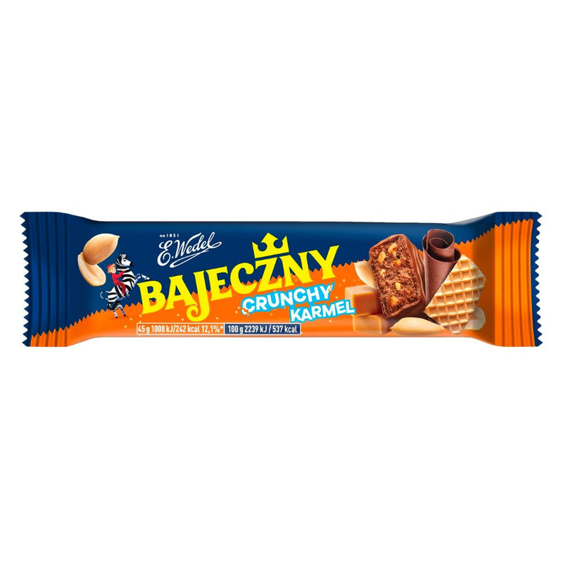 Barretta di cioccolato Wedel Bajeczny Crunhy Karamel 45g