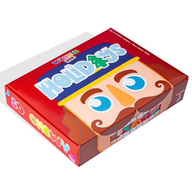 3x Wunnie box “Happy Holidays”, 3 scatole di caramelle gommose da comporre con i tuoi gusti preferiti