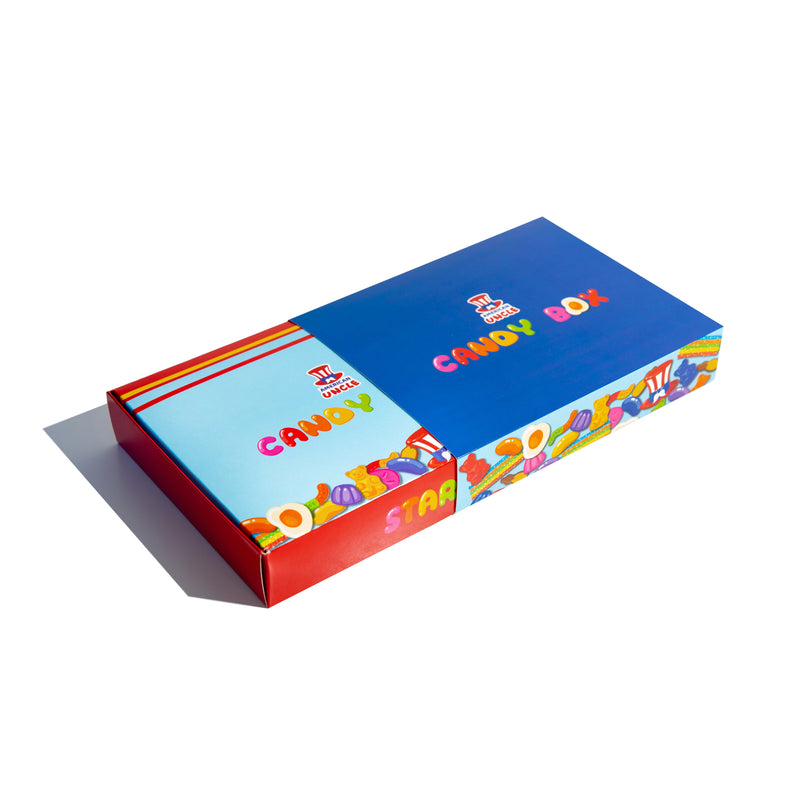 Candy box community selection, scatola di caramelle gommose da 1 kg, 10 gusti