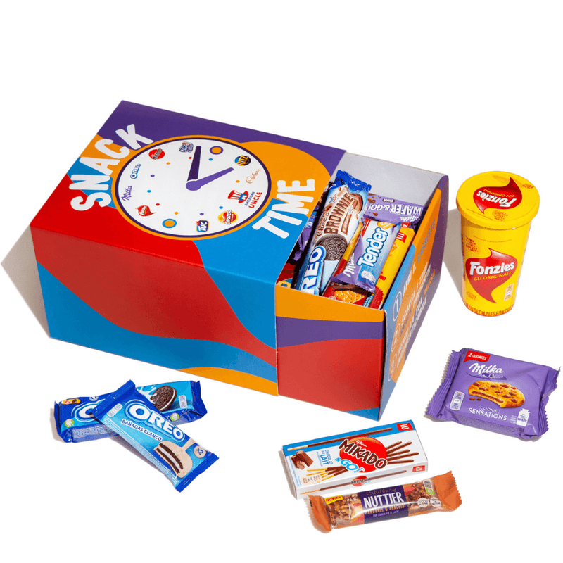 Snack Time box, scatola da 20 prodotti dolci e salati tra i grandi classici