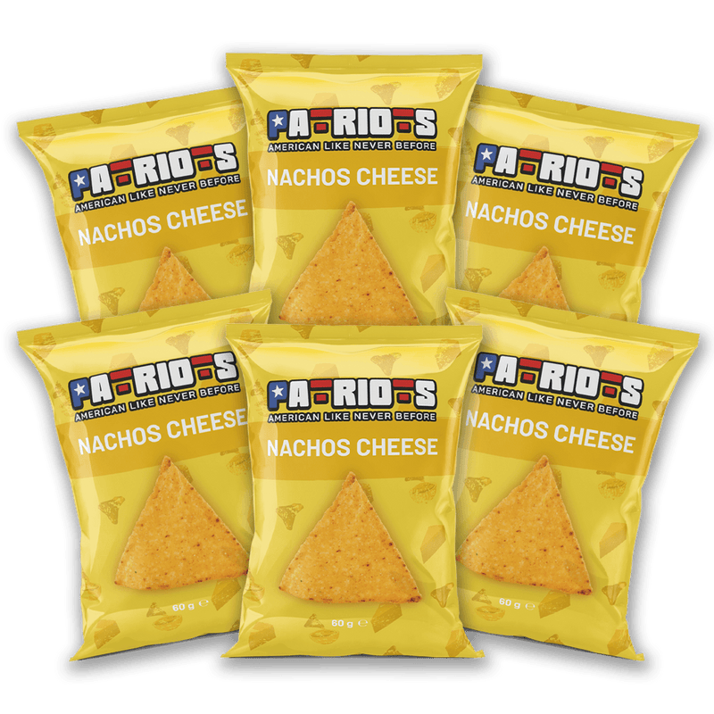 6x Patriots Nacho Cheese, nachos al formaggio da 60g