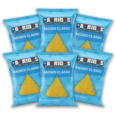 6x Patriots Nachos Classic, nachos classici da 60g