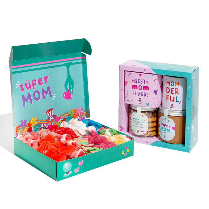 Candy Box - Edición Super Mamá 1kg sorpresa + Caja Regalo Mamá