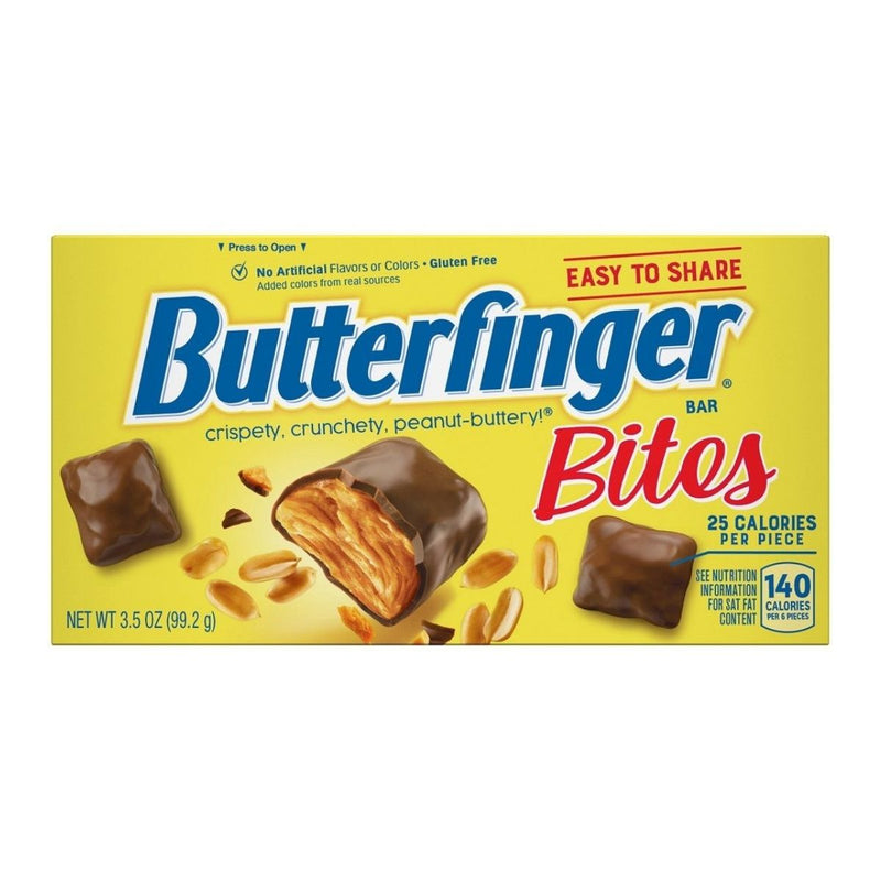 Butterfinger Bites, mini chocolate bars filled with crunchy peanut butter 99g