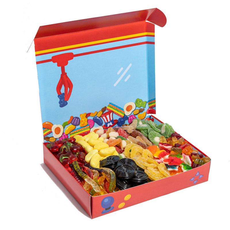 Candy box community selection, scatola di caramelle gommose da 1 kg, 10 gusti