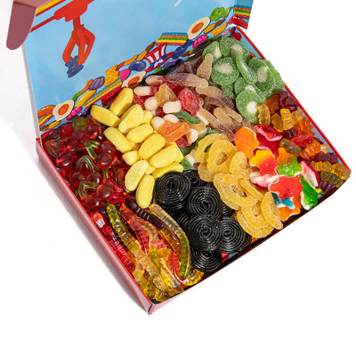 Candy box selección comunitaria, caja de gominolas de 1 kg, 10 sabores