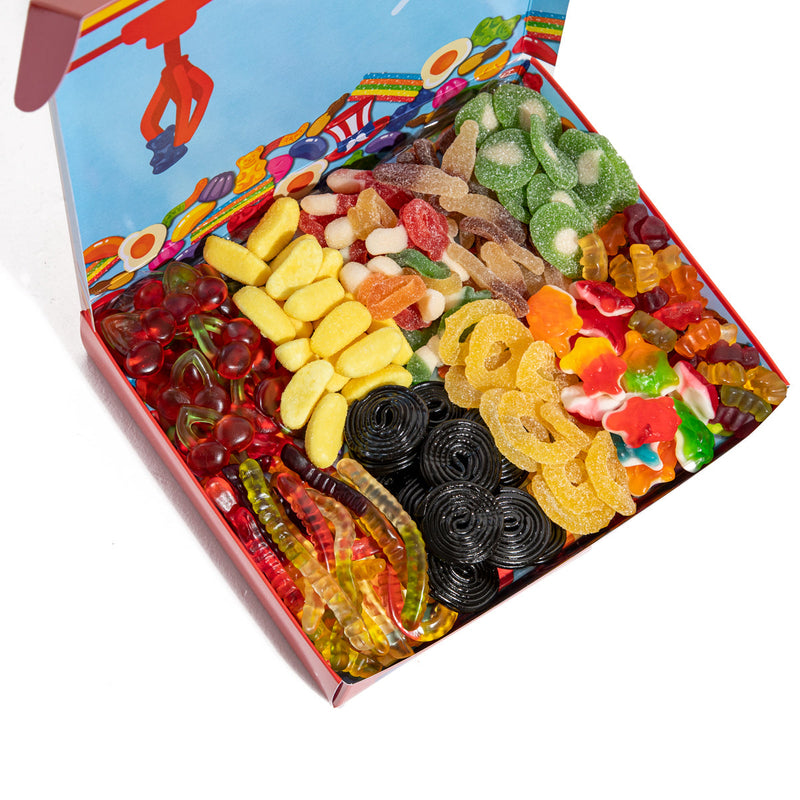 Candy box community selection, 1kg gummy candy box, 10 flavours