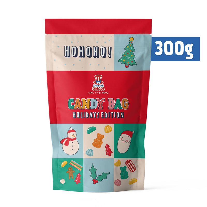 Candy mix Holidays Edition, 300g bag of gummy sweets