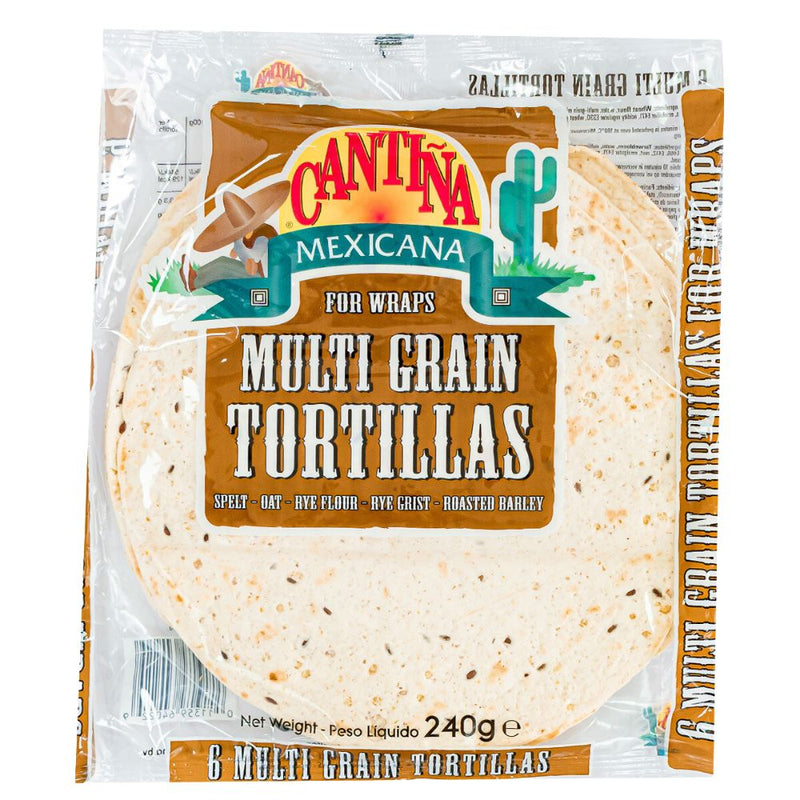 Confezione da 240g di tortillas Cantina Mexicana Multi Grain