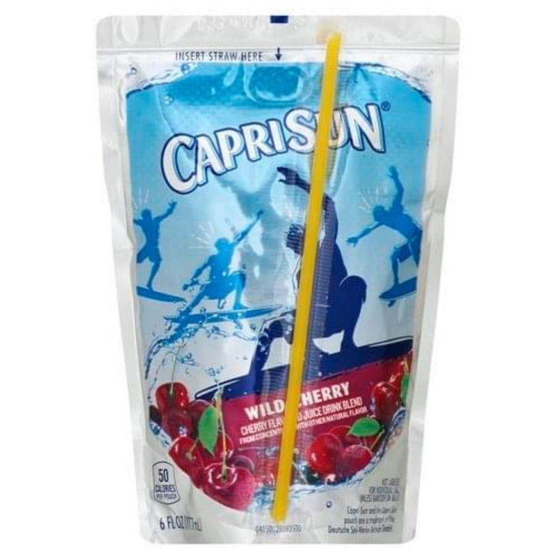 Capri Sun Wild Cherry Juice Drink, succo di frutta alla ciliegia da 177ml (4720968400993)