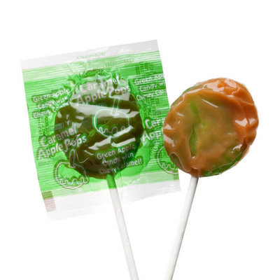 Caramel Apple Pop, lecca lecca al gusto di mela caramellata da 17.7g (4610144927841)