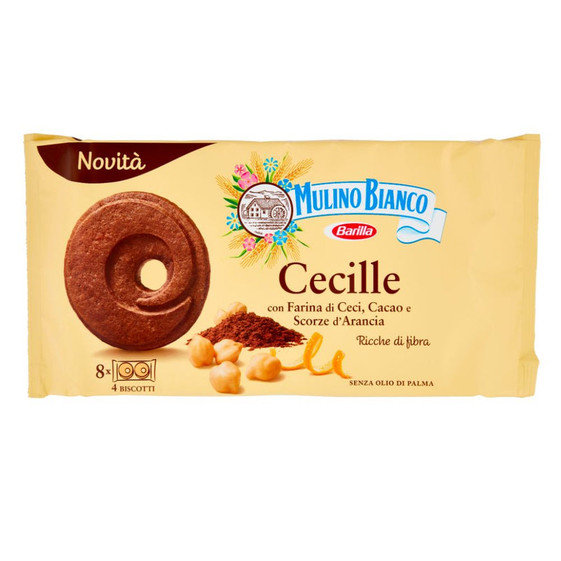 Cecille Mulino Bianco, galletas con harina de garbanzos y cacao, 220g