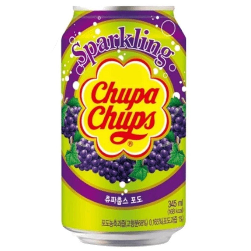 Chupa Chups Drink Uva, bevanda frizzante al gusto di uva da 345ml (4638135451745)