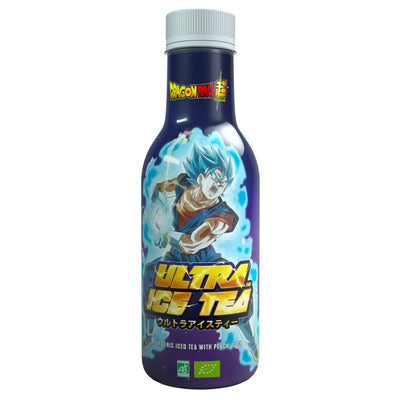 Confezione da 500ml di tè alla pesca Dragon Ball Super Vegeto