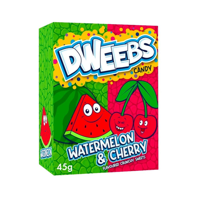 Dweebs Candy Watermelon&amp;Cherry, 45g watermelon and cherry flavoured sour candies