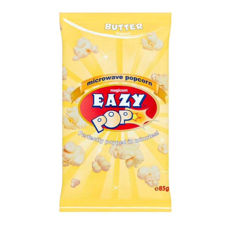 Confezione da 85g di Pop Corn al burro Eazy