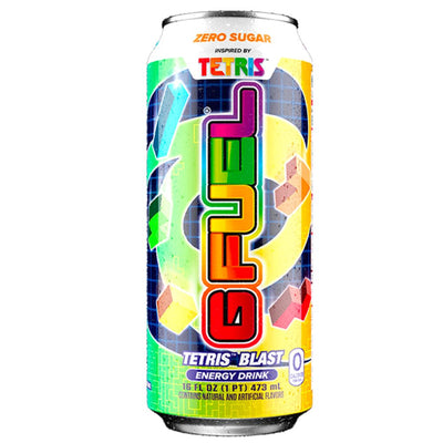 Confezione da 473ml di bevanda energetica alla frutta Gfuel Tetris