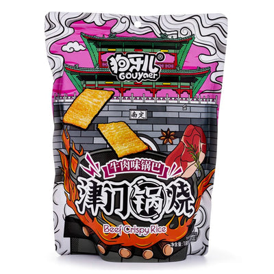 Confezione da 188g di crackers al gusto bbq Beef Crispy Rise