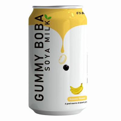 Confezione da 315ml di bevanda alla soia alla banana Gummy Boba Soy Milk Banana