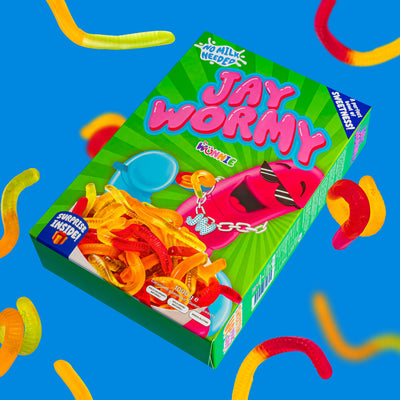 Wunnie Jay Wormy, 1kg box of gummy worms