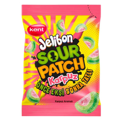 Confezione da 180g di caramelle aspre all'anguria Jelibon Sour Patch