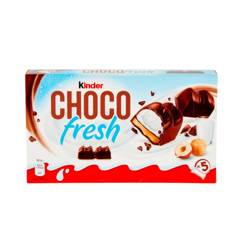 Kinder Choco Fresh, snack dolce al latte ricoperto di cioccolato da 102.5g