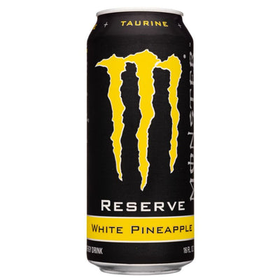 Confezione da 473ml di energy drink all'ananas Monster Reserve White Pineapple