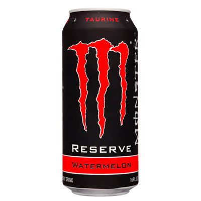 Confezione da 473ml di energy drink all'anguria Monster Reserve Watermelon