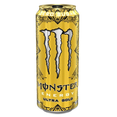 Confezione da 500ml di energy drink all'ananas Monster Ultra Gold