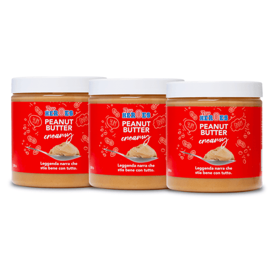 3x New Heroes Peanut Butter Creamy, burro d'arachidi da 250g