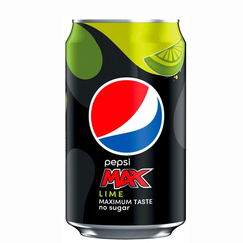 Confezione da 330ml di bevanda al lime Pepsi Max Lime