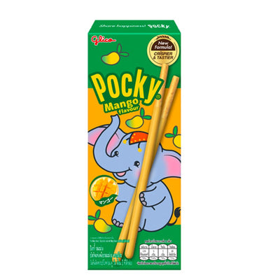 Confezione da 25g di biscotti ricoperti di crema al mango Pocky Magno