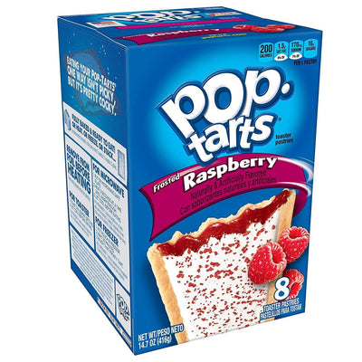 Pop Tarts Frosted Raspberry, biscotti ripieni di crema ai lamponi da 416g (4553984901217)