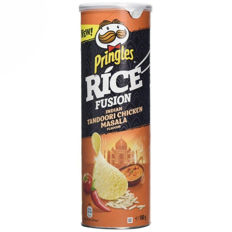 Pringles Indian Tandoori Chicken Masala, patatine al sapore di pollo alla salsa Tandori Masala da 160g (4658993430625)