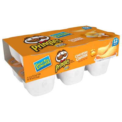 Pringles Snack Stack Cheddar Cheese, confezione da 12 monoporzioni di patatine al gusto di formaggio cheddar da 252g (4762824671329)