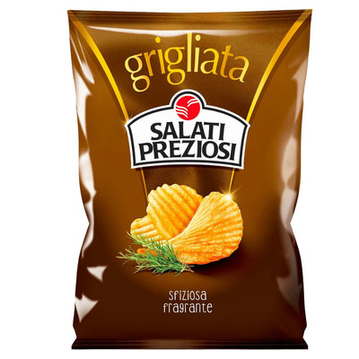 Confezione da 70g di patatine Salati Preziosi Grigliata