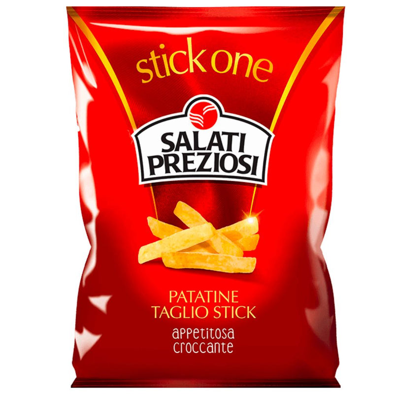 Confezione da 110g di patatine classiche Salati Preziosi Stick One