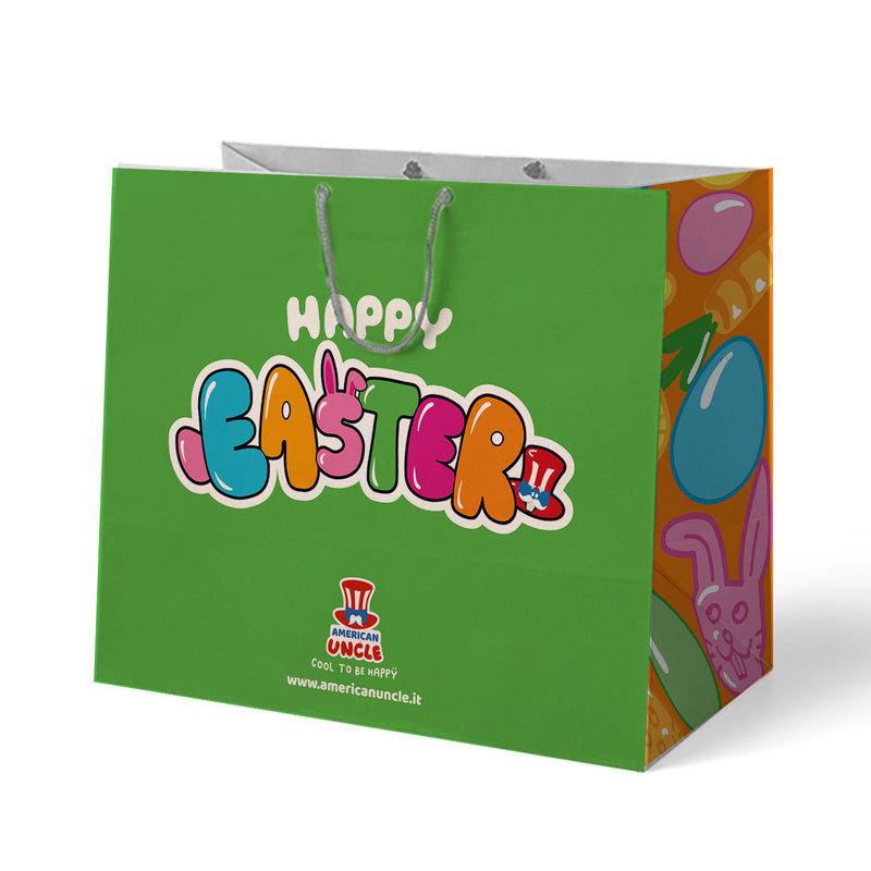 Easter gift bag “Happy Easter” (empty), ideal for holding 40 products